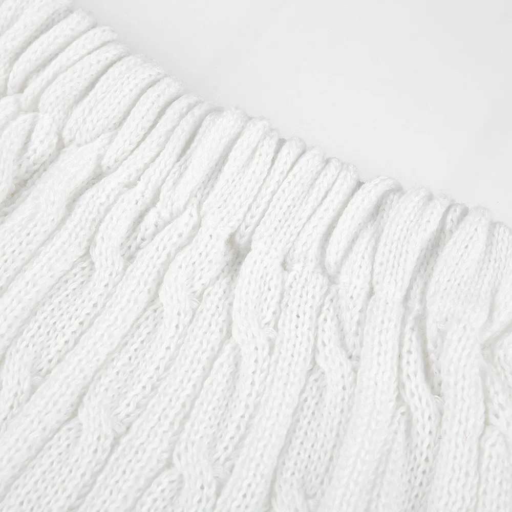 2020 Two Piece Sweater Set Women Knitted Twist Long Sleeve Crop Tops + Bodycon Shorts Sexy Outfit Suit Autumn Streetwear Sets