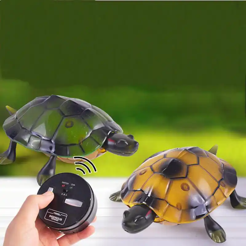 子供のおもちゃワイヤレスリモートコントロール動物シミュレーション亀モデル面白いリモコンタートルライト子供のギフト Rc Robots Animals Aliexpress