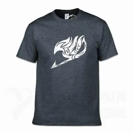 Boutique T-shirt Summer New Printed Fairy Tail T Shirts Men Anime T Shirts Short Sleeve O-neck Fashion T-shirt Cartoon Tops Tee