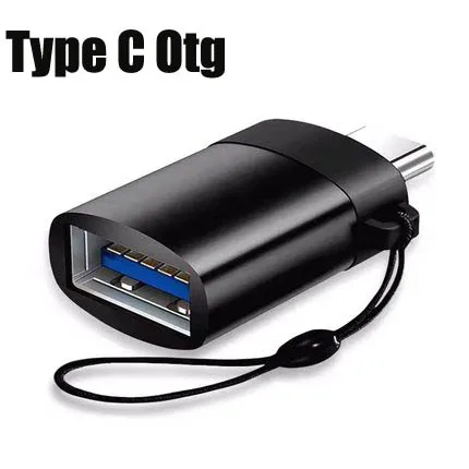 Micro Usb type C Otg адаптер type C Usb-C Usb 3,0 зарядный переходник Кабель для передачи данных конвертер для samsung Xiaomi huawei Macbook - Цвет: Type-c  Black