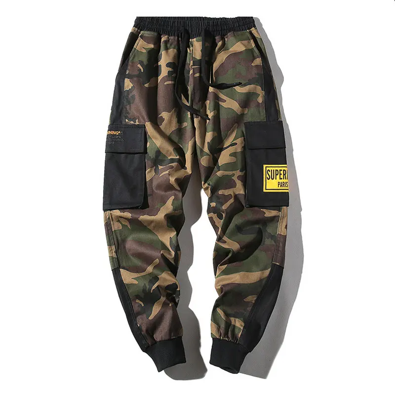 black green Mwxsd Япония стиль мужские s мульти-шаровары с карманами хип хопбрюки мужские свободные хлопковые брюки карго уличная - Цвет: black green