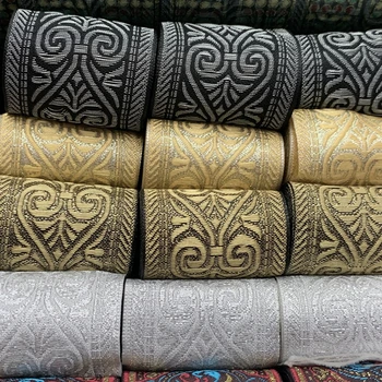 신제품 자카드 리본 피치 하트 토템 커튼 및 의류 액세서리, 10 야드/묶음, 5cm