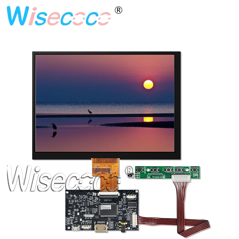 HJ080IA-01E 8 дюймов IPS display Дисплей HDMI lcd TFT Разрешение 1024*768 с 40 булавка LVDS плата управляющего драйвера для планшета - Цвет: lcd with board