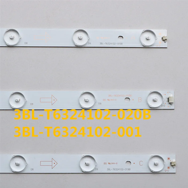 6 шт./компл. для 32 дюймов 32CE561LED 3BL-T6324102-002B 3BL-T6324102-001B 1 шт. = 10led 63 см