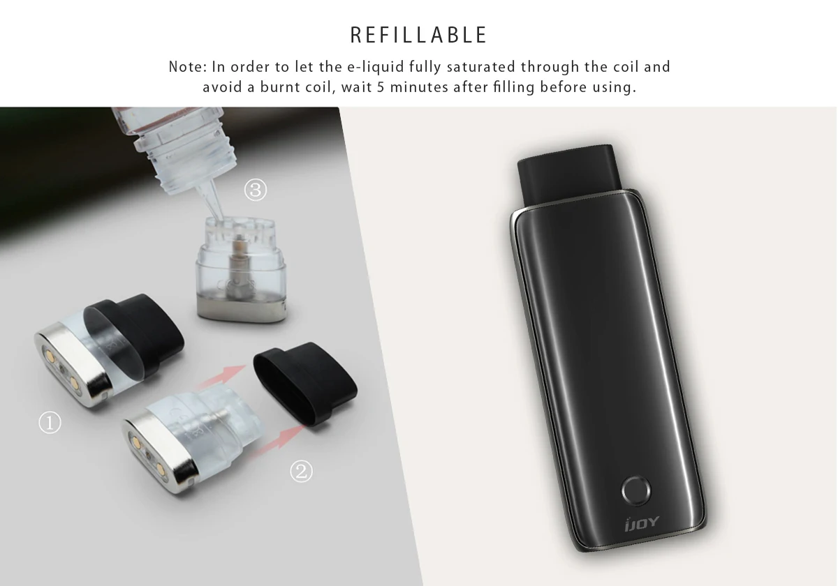 IJOY Neptune Pod Vape комплект с аккумулятором 650 мАч емкостью 1,8 мл Pod& 1,2 Ом картридж бак вейп-комплект электронной сигареты VS Vinic