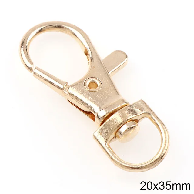 10 шт. 35x15 мм карабин карабины крючок для ключей брелок Разделение ключ кольцо бижутерия фурнитура брелок "застежка" делая аксессуары своими руками