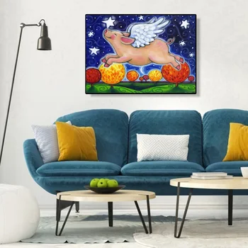 

5D DIY Diamond Painting Full Drill Cross Stitch Animals Art Embroidery Mosaic Kits Home Decoration Embroidery Pattern