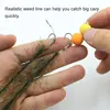 5M Carp Fishing Realistic Weed Fishing Line Soft Hook Link Rig Tool Fish Hook Imitation Natural Weed Line Drill Tool Accessories ► Photo 3/6