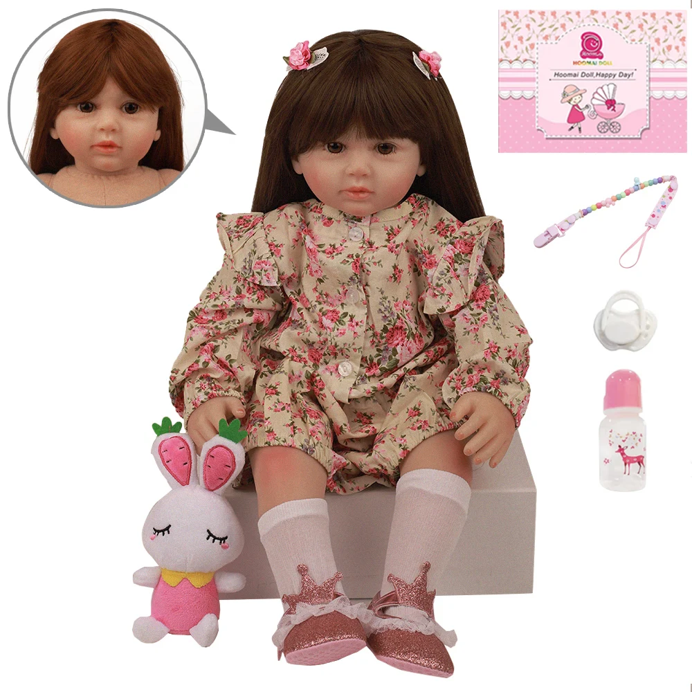 24 дюйма, ручная работа, ткань, Мягкий силикон, малыш, кукла, Bebe Reborn baby, 60 см, игрушка, Реалистичная, для новорожденных, подарок на день рождения, Playmate