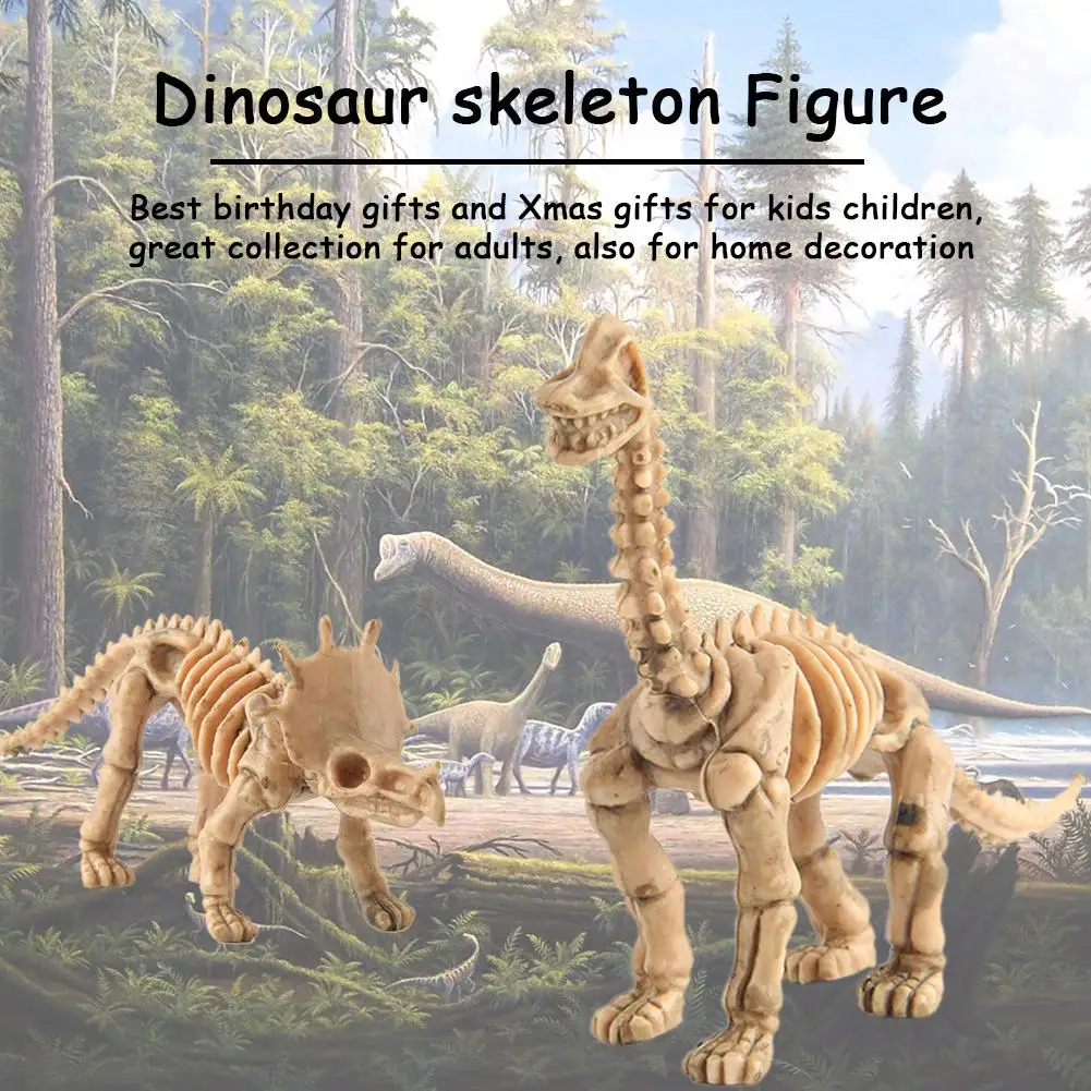 12 Stück Dinosaurier Skelett Modell Simulation Spielzeug für Kleinkinder Baby 