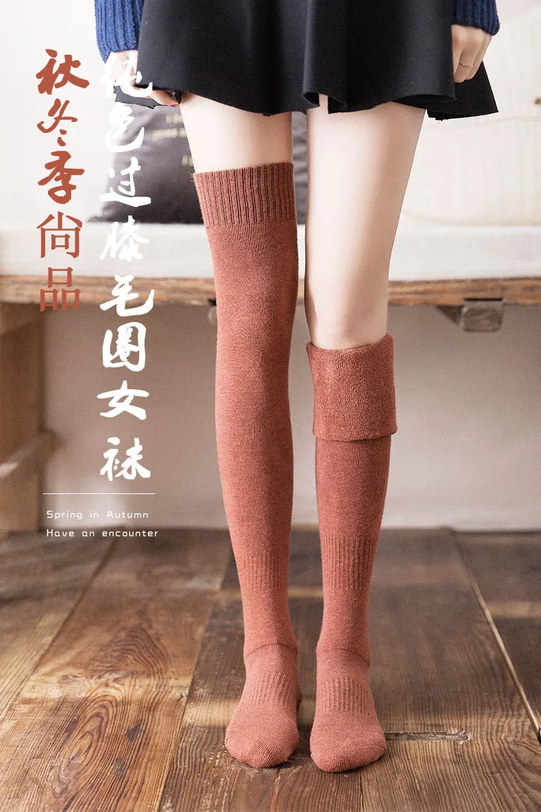 warm thigh socks