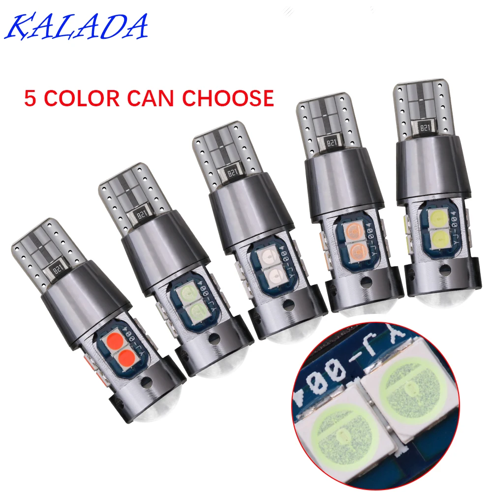 

KALADA High Quality LED Car Light T10 W5W 3030 LED Super Bright Interior Reading Light Auto Wedge Parking Bulbs  
