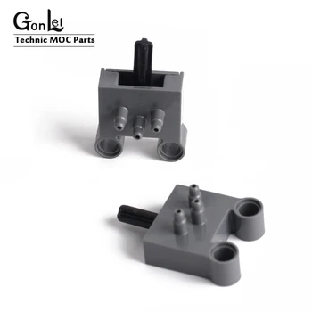 

2Pcs/Lot Technic Parts Pneumatic Switch with Pin Holes and Stepped Outlets [V2] Brick Parts Toys Compatible with No.47223b