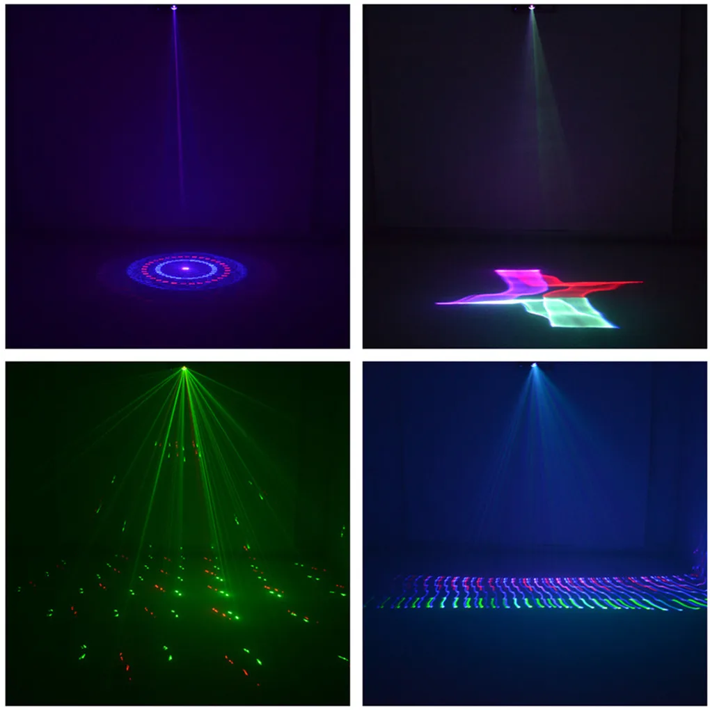 AUCD 3in1 500mW RGB Full Color 3D Scan Kaleidoscope DMX Projector Laser Lighting PRO DJ Party Show Disco Beam Stage Lights 504F|scanner light|stage