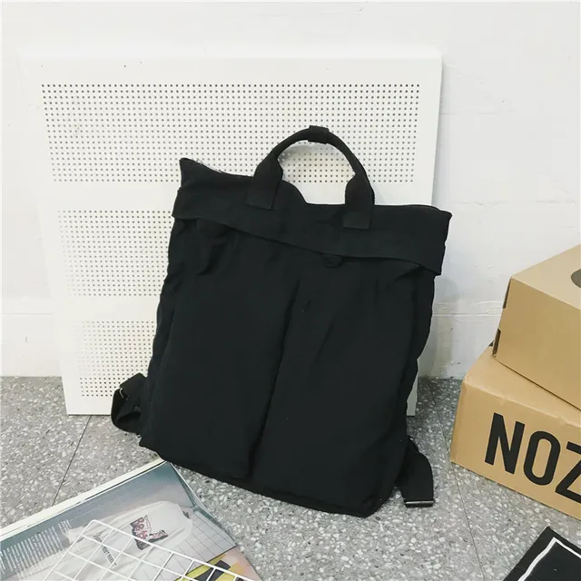 Retro Large Capacity Soft Canvas Women's Backpacks Fashion Student Schoolbag Teenager Girl Travel Backpack Sac A Dos 2021 New black