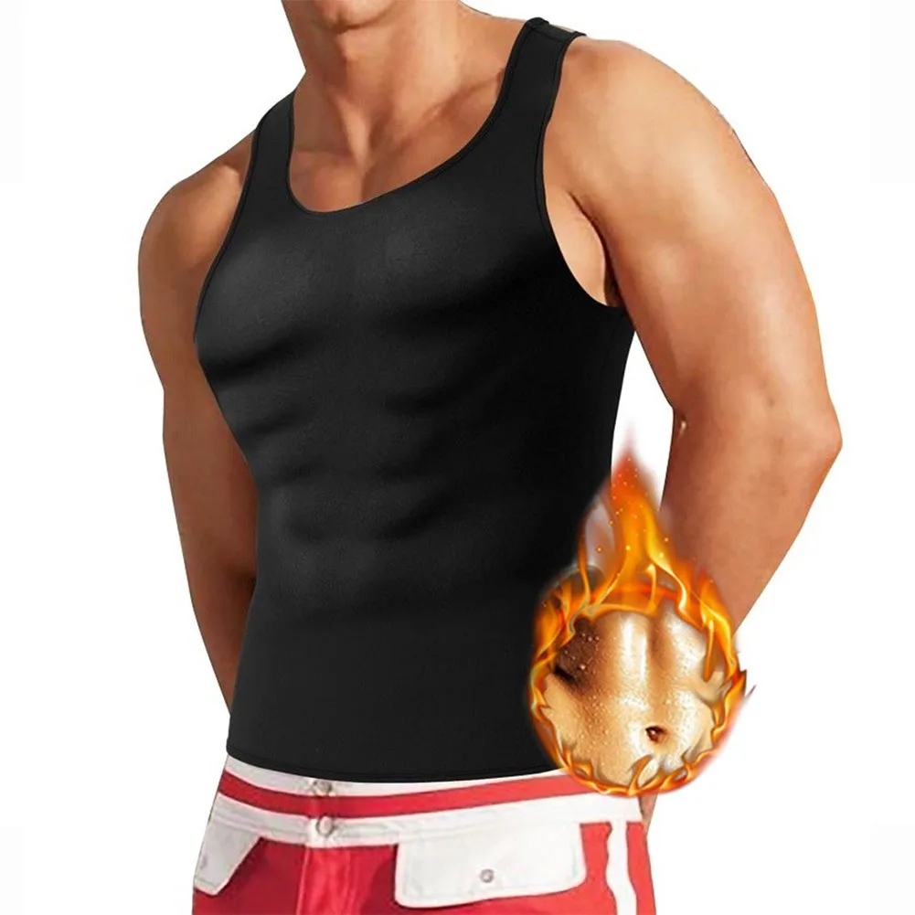 

Sweat Slimming Underwear for Men Neoprene Body Shaper Modeling Strap Male Sweat Zipper Vest Waist Trainer Thermo Sauna Suits 5XL