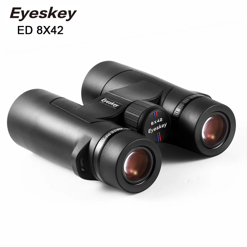 Eyeskey ED 12x50 Бинокль супер-Мульти покрытие IPX8 водонепроницаемый Bak4 призма оптика HD телескоп ночное видение для кемпинга охоты - Цвет: 8X42