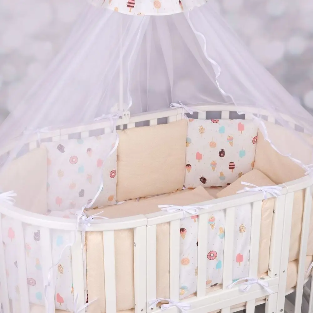 Комплект WB в кроватку 15 предметов(3+12 подушек-бортиков) AmaroBaby, бязь