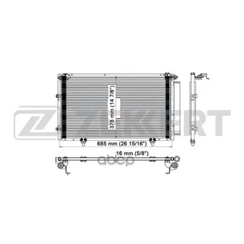 

Radiator cond. Toyota Camry (V30) 01-zekkert art. mk-3040