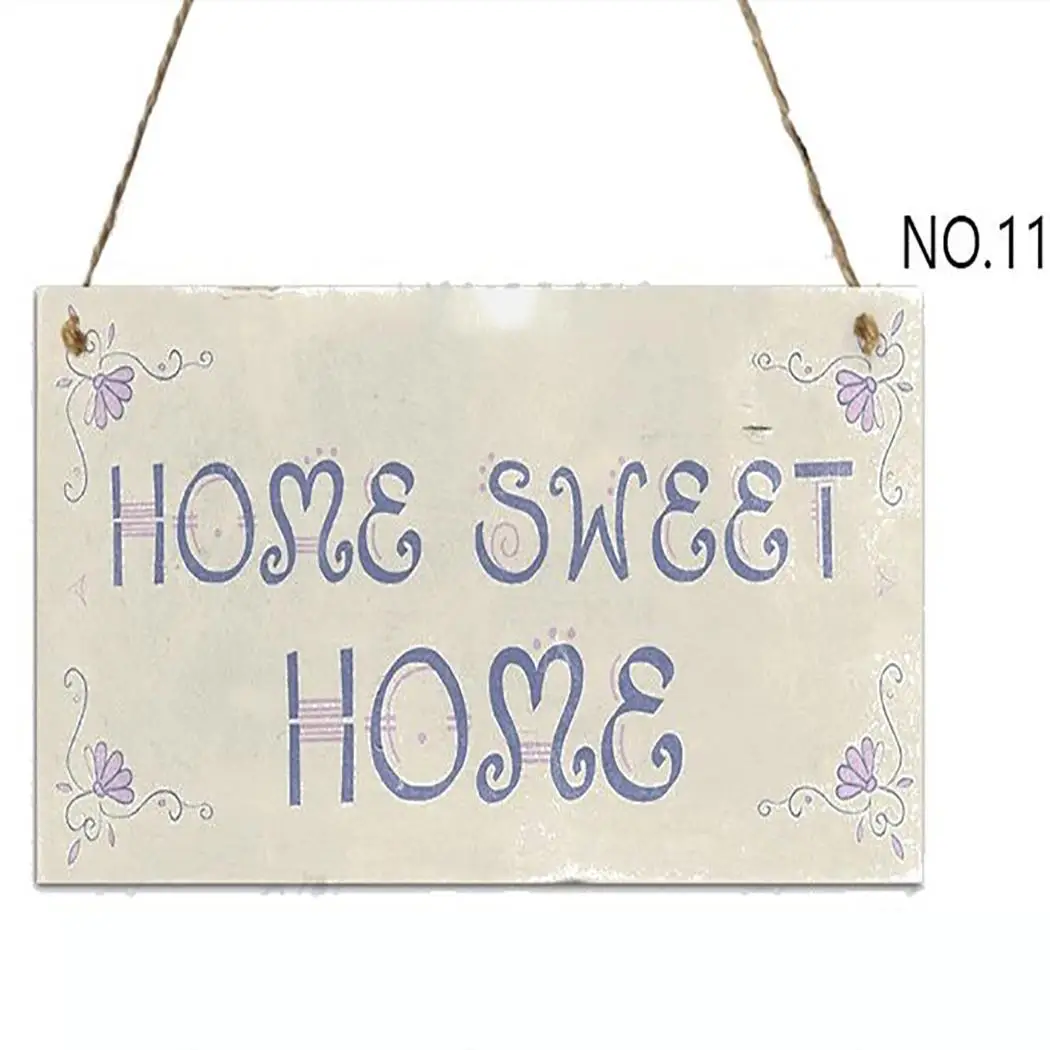 Практичный и буквенным принтом деревянной стене висит дома Тип-1-Тип 16 знаки для дома, как показано на рисунке украшения