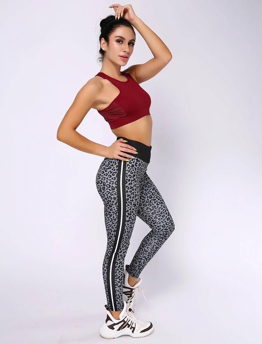 HIFOLK Leopard Leggings Women Sexy Skinny Trousers High Waist Push Up Fitness legging Female Activewear Pants Polyester Leggins