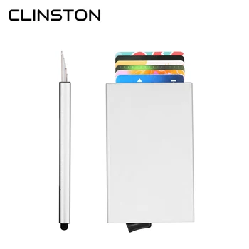 

2020 FRID Anti-theft Simple Aluminum Alloy Card Case Metal Card Holder Card Protector Cardholder