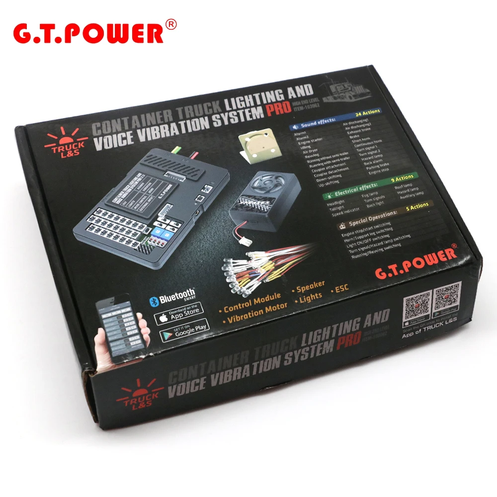 G.T.POWER Lighting and Voice Vibration System for 1/14
