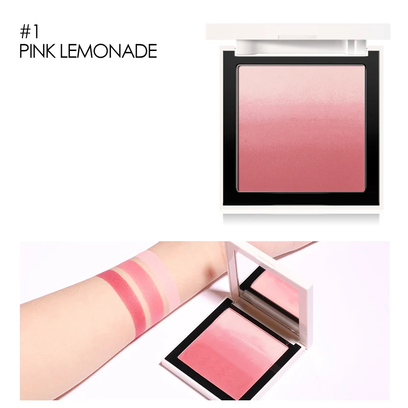 FOCALLURE Brand Face Blush Palette Natural Pink Cheek Waterproof Long Lasting Silky Orange Powder Professional Blush Maquiagem - Цвет: 1