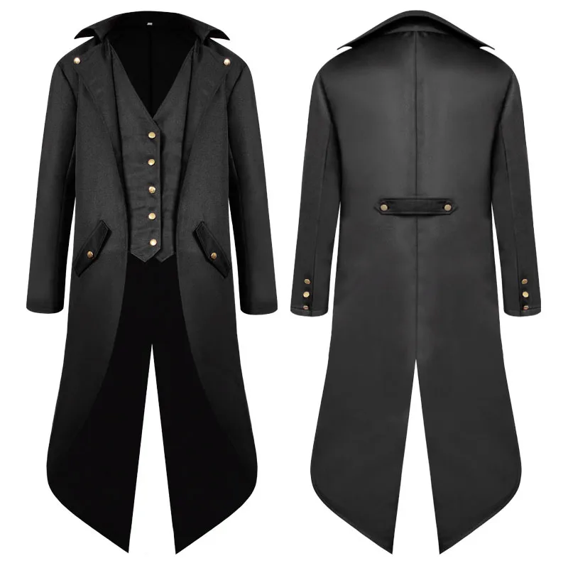 ׻ Steampunk Tailcoat 4XL ҷ ǻ Ʈ  丮  ߼ Ŷ Ƽ Frock Ʈ