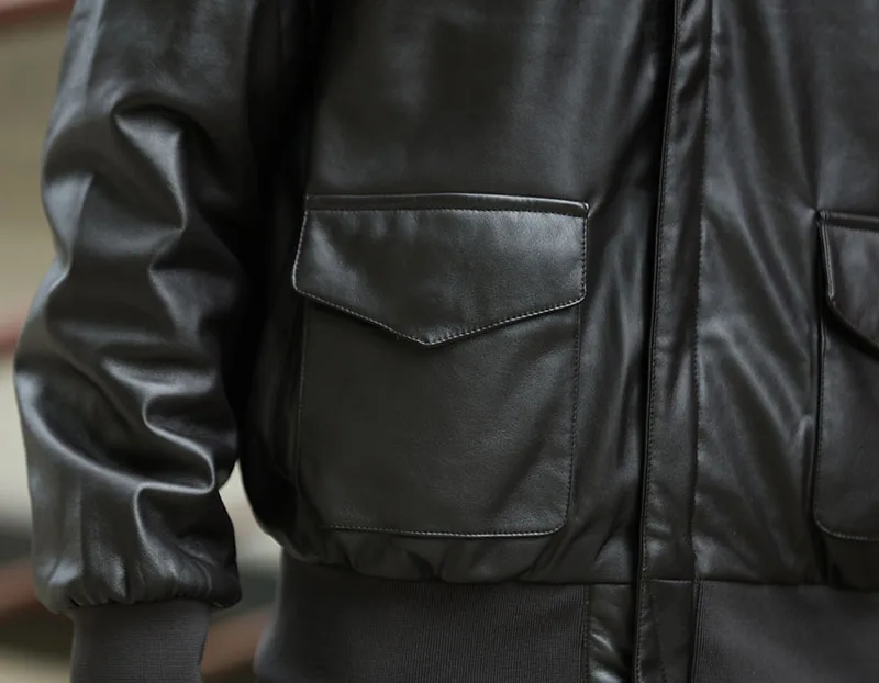 Mcikkny Men Pu Leather Bomber Jackets Coats Winter Motorcycle Air Force Leather Jackets Outwear Military (11)