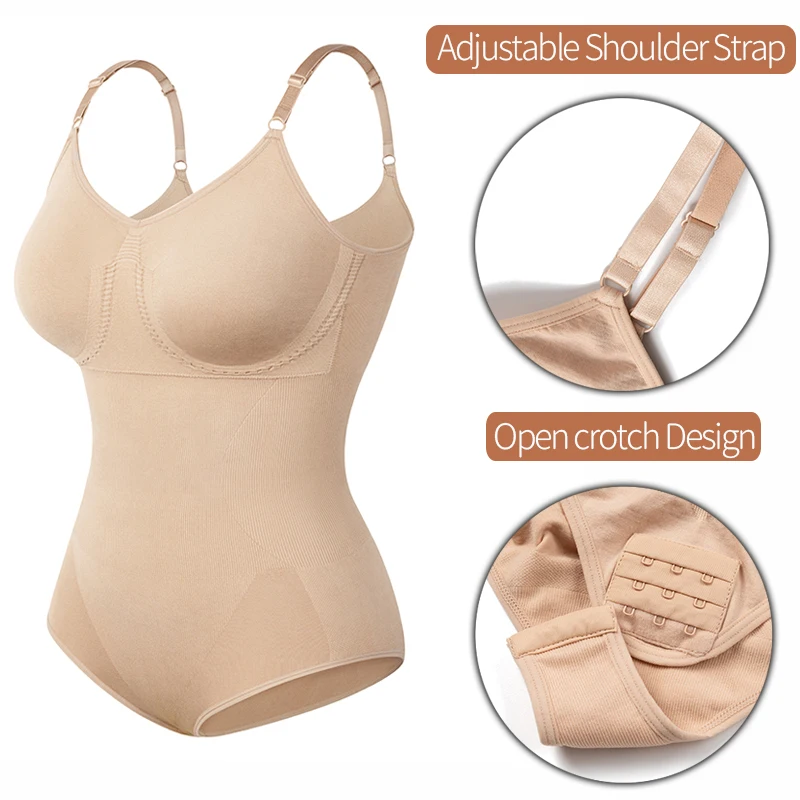 Corset Bodysuit Shapewear Adjustable Shoulder Strap Shapewear