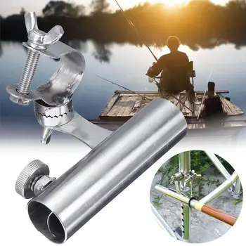 

Stainless Steel Fishing Rod Stand Fishing Tools And Accessories Boat Rod Holder Rack Rod Pole Bracket Chair Mounted Fishing Rod