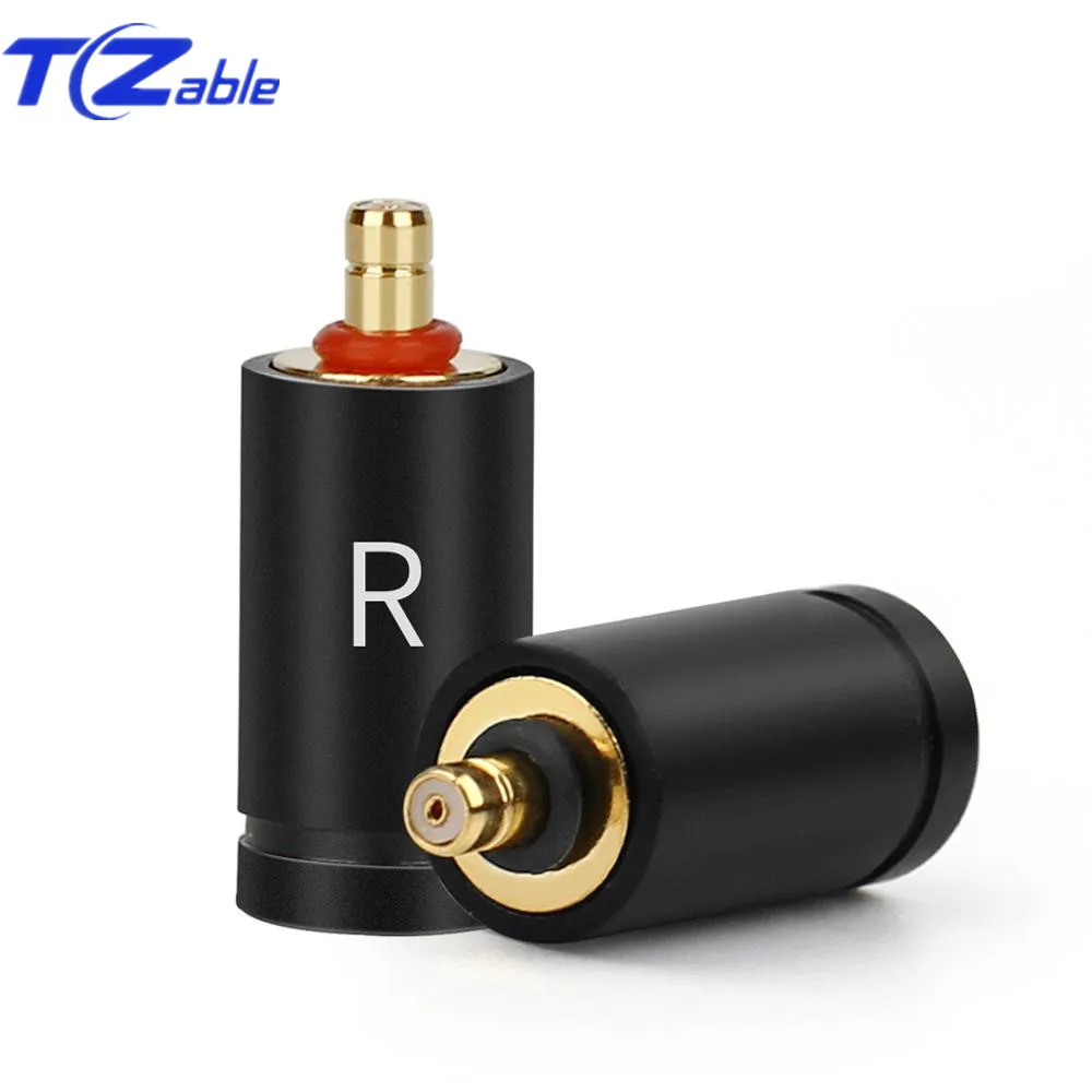 1 Pair DIY Earphone Pin Plug Copper Audio Jack Adapter For Headphones For UE Live UE6 Pro SUPERBAX IPX Black Silver Gold Plated