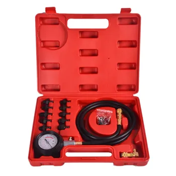 

Engine Oil Pressure Diagnostic Tester Tool Set With Case Easy To Read Gauge Scale For Car Repairing