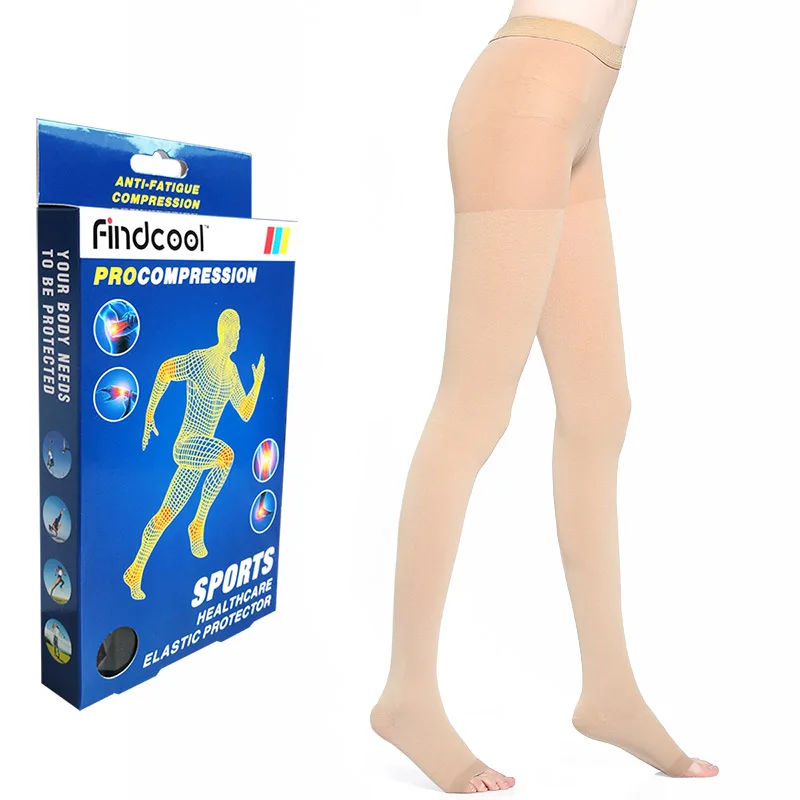 Findcool 34-46mmHg медицинские компрессионные колготки с закрытым ...