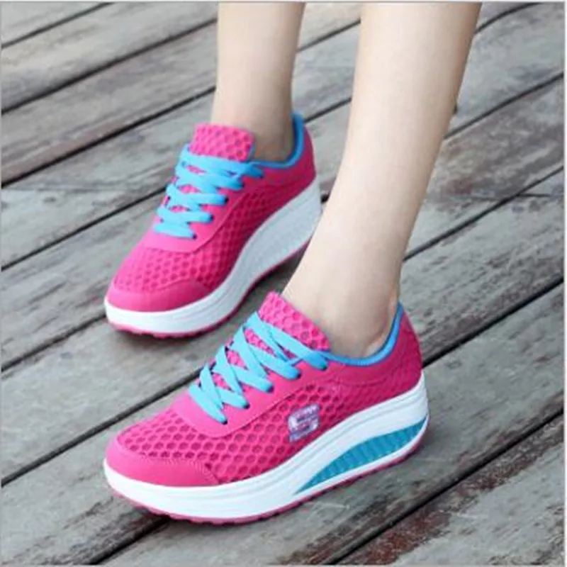 

Women Loafers Breathable Air Mesh SwingNew Women's Shoes Casual Sport Fashion Shoes Walking Flats Height Increasing