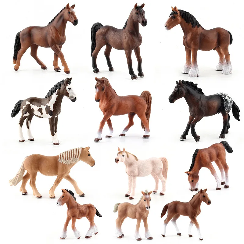 

Children Science Cognitive Model Solid Wild Forest Animal Horse Model Series 12-Static Decoration