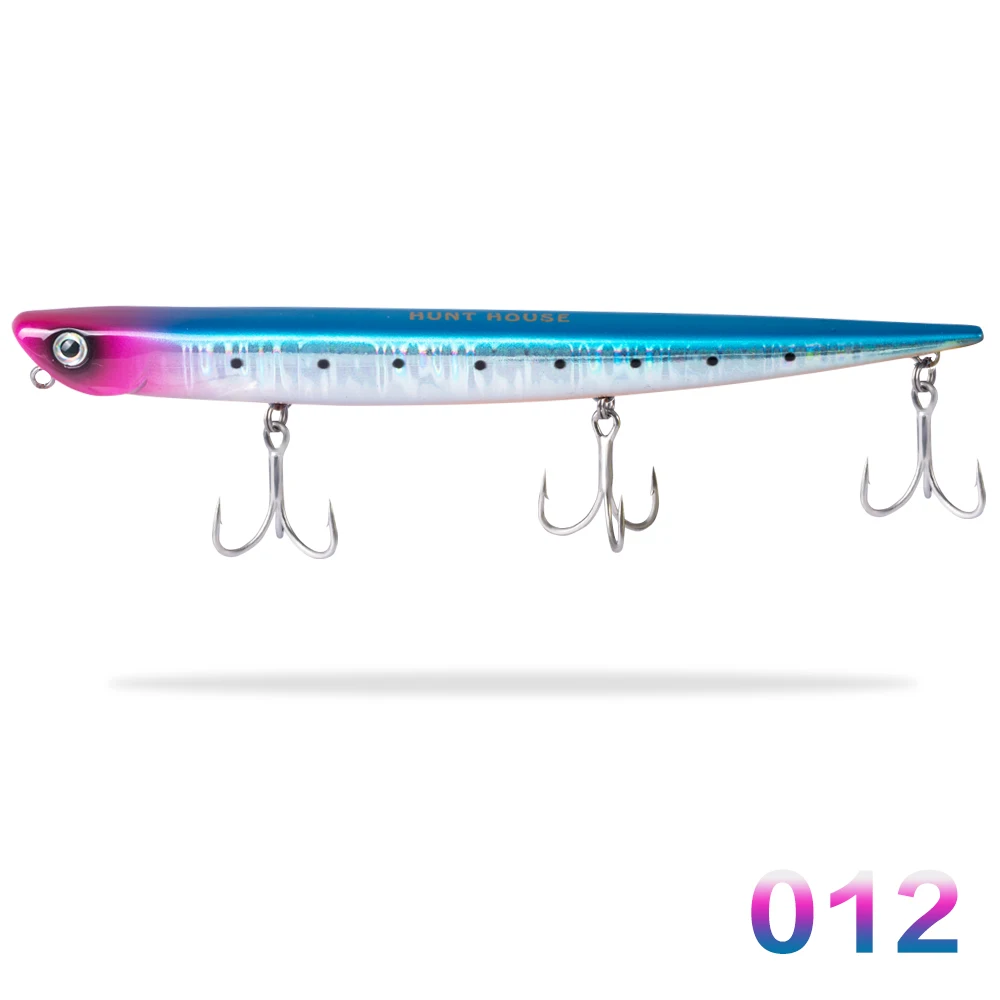Hunthouse Тонущий Карандаш Рыболовные Приманки жесткая приманка bay ruf manic stickbait приманка длинного литья 99 мм 18,5 г 155 мм 31,5 г морской бас - Color: 012