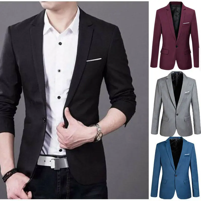 

2019 Fashion Men's Smart Causal Suit Formal Fashion Occasion Tuxedos Suits Multiple Colors Work Business Tuxedo Jacket