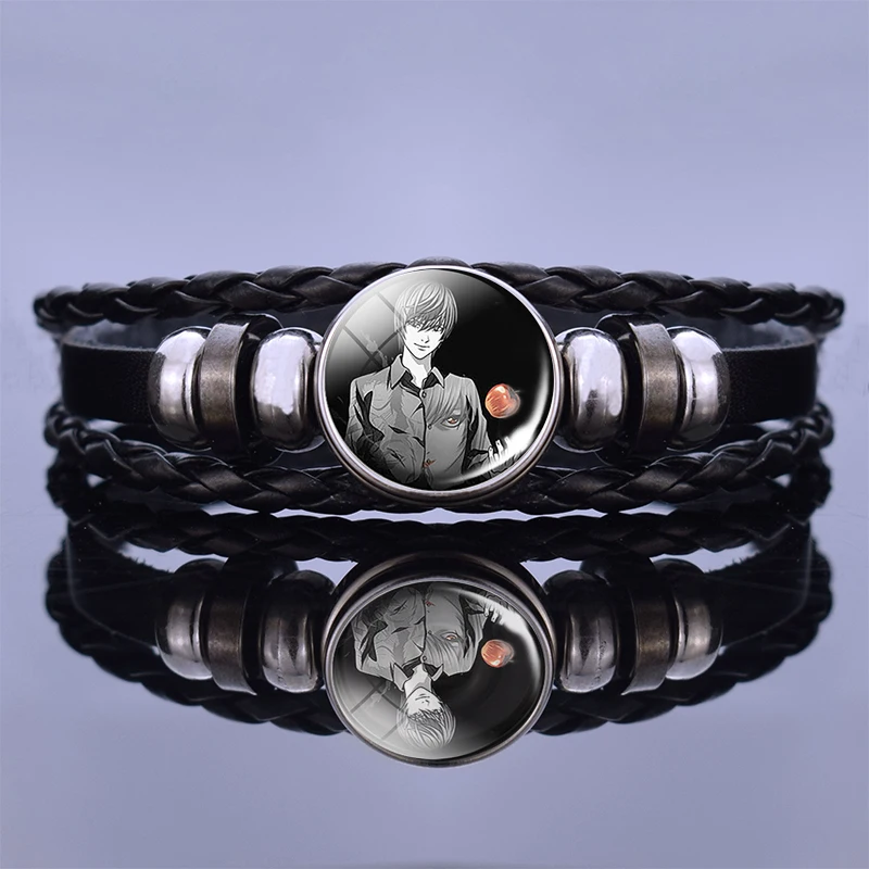 Bracelet Винтажная бронзовая брошь на булавке в виде знака смерти, светильник Yagami L ryuuk ryuku, Эмблема Аниме, манга, броши для косплея, подарок, аксессуары - Окраска металла: Bracelet