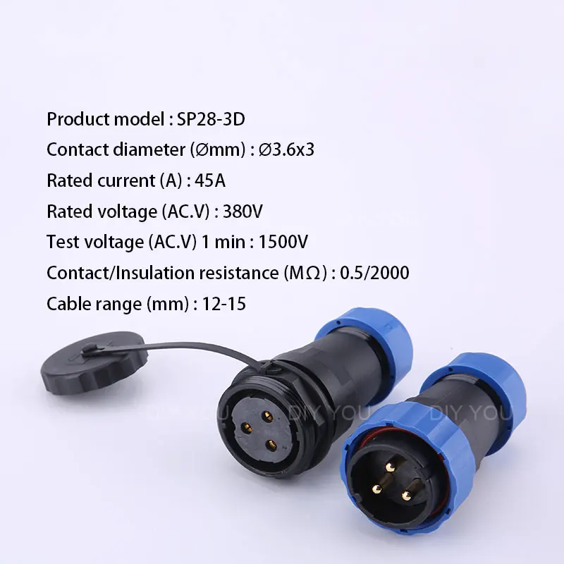 SP28 IP68 стыковый кабель Водонепроницаемый авиационный разъем 2/3/4/5/6/7/9/10/12/14/16/19/22/24/26