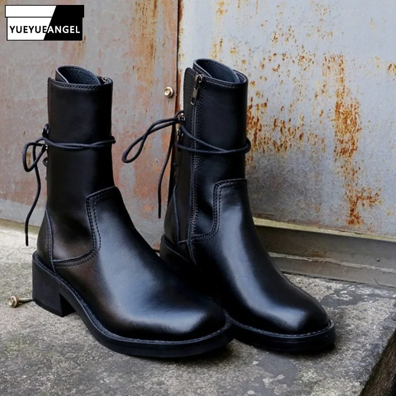 ankle high motorcycle boots