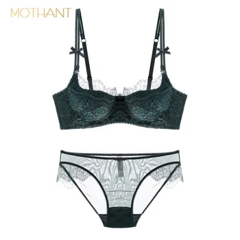 

women’s underwear big boobs look slimmer bra Sexy lace underwear girl half-cup Thin top lingerie Gathered bra Prevent sagging