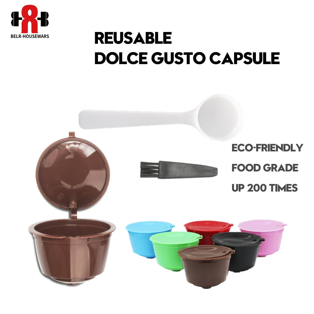 Капсулы для кофе, пластиковые капсулы, многоразовые, совместимые с Nescafe, многоразовые