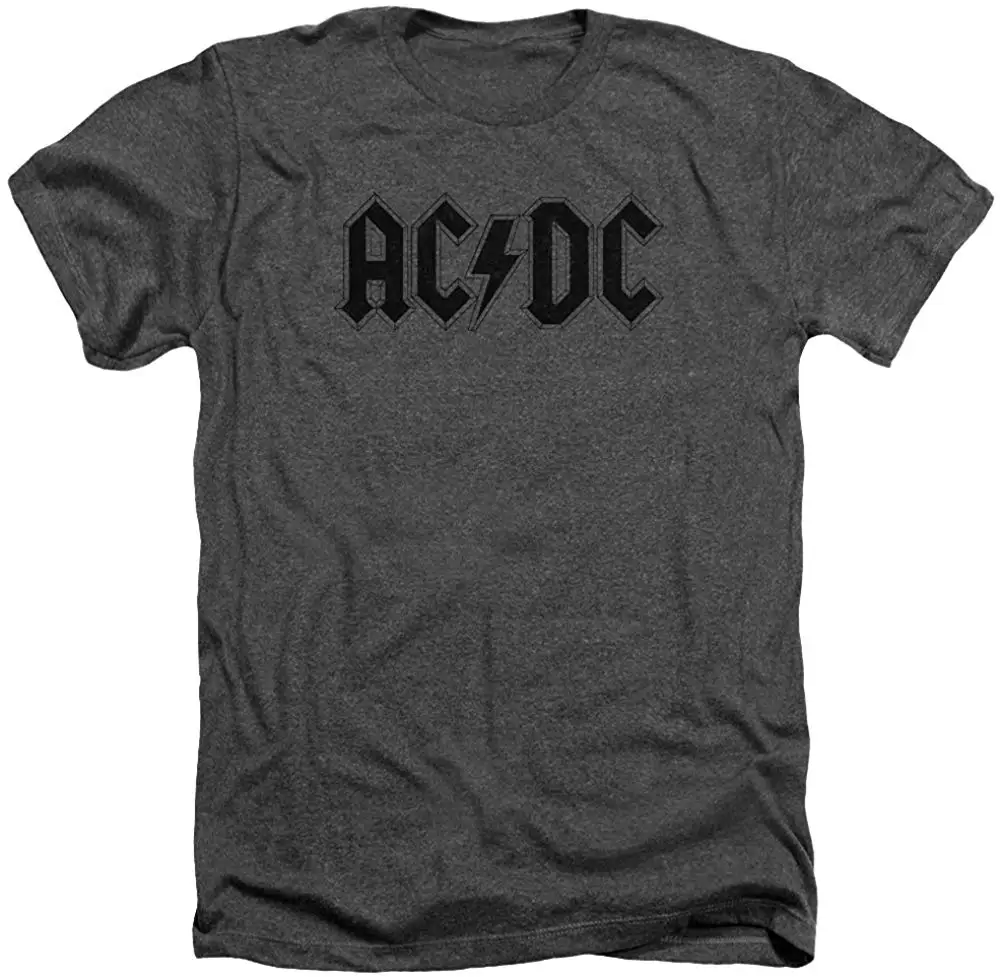 AC/DC потертый Логотип Мужская Хизер футболка унисекс wo | одежда