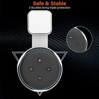 

For Amazon Echo Dot 3 Wall Mount Intelligent Audio (3rd Hanger Bracket Outlet Smart Gen) Speaker Bracket Holder For Echo Do A0C9