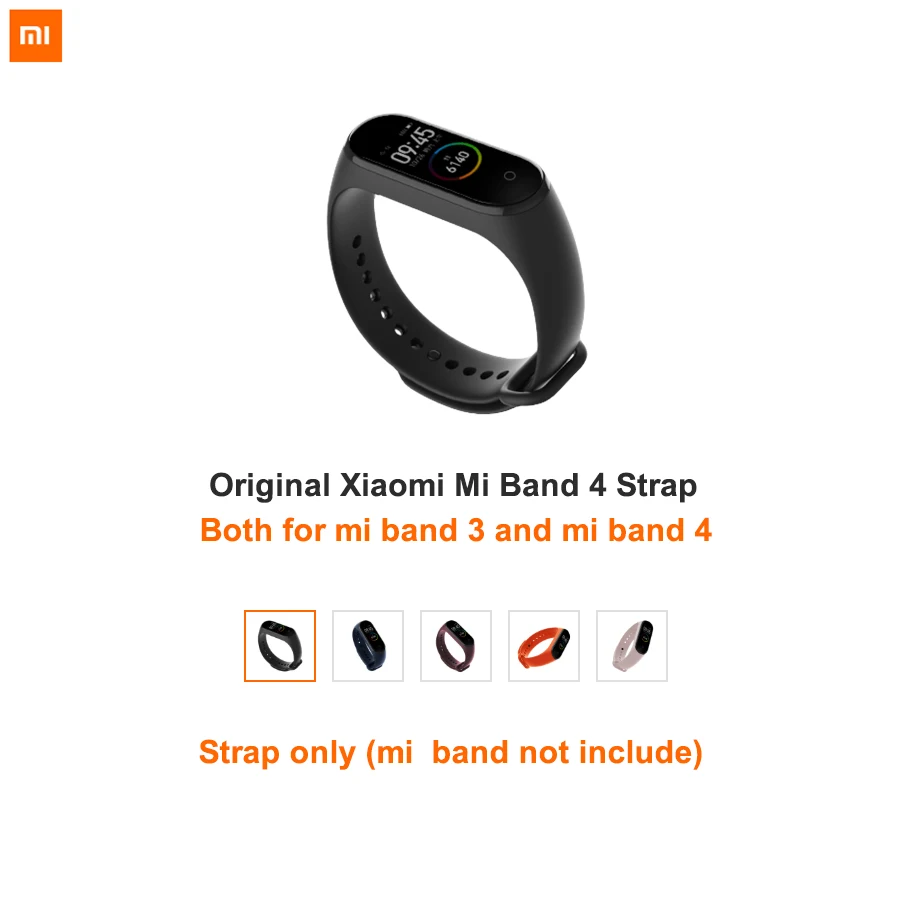 xiaomi mi ремешок с 4 ремешками для mi Band 4 и xiaomi band 3, цветной сменный браслет на запястье 3 mi band 4