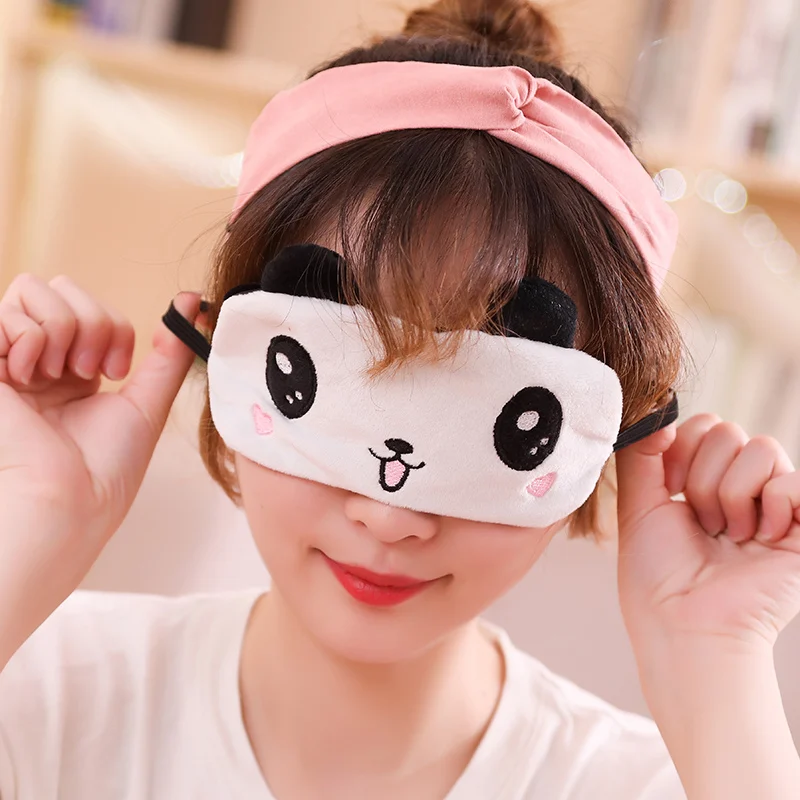 

Panda Corgi Sleep Sleep Mask Panda Sleeping Mask Plush Eye Shade Cover Eyeshade Relax Travel Home Party Gift 2019 Kawaii Plush