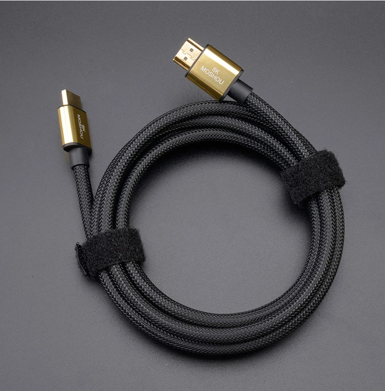 Кабель MOSHOU HDMI 2,1, 8K, 60 Гц, 4K, 120 Гц, 48 Гбитс (art.: 7b0a138bd) - 7b0a138bd