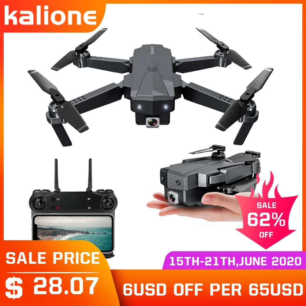 SG107 складной Дрон с 4K HD камерой WIFI FPV 2 4 GHZ Квадрокоптер дроны управление жестами Rc